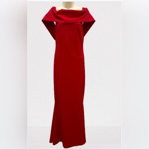 Red Ball Gown Dress women size medium